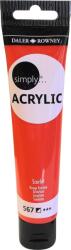 Daler-Rowney Simply Akril festék Scarlet 75 ml 1 db (126975567)