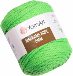 YARNART Macrame Rope 5 mm 5 mm 85 m 802 Neon Green Zsinór (Macrame Rope 5 mm 802)