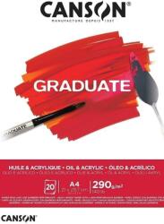 Canson Pad Graduate Huile & Acrylique Vázlatfüzet A4 290 g (C400110380)