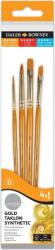 Daler-Rowney Simply Acrylic Brush Gold Taklon Synthetic Ecsetkészlet 4 db (216920400)