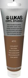 LUKAS Cryl Studio Plastic Tube Akril festék Burnt Umber 125 ml 1 db (747110012)