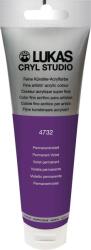 LUKAS Cryl Studio Plastic Tube Akril festék Permanent Violet 125 ml 1 db (747320012)