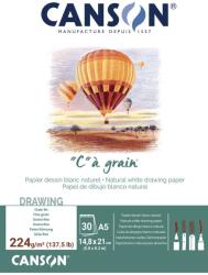 Canson Pad Càgrain Vázlatfüzet A5 224 g White (C400060620)