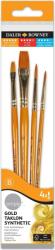 Daler-Rowney Simply Acrylic Brush Gold Taklon Synthetic Ecsetkészlet 4 db (216920401)