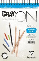 Clairefontaine Cray'On Wirebound Pad Vázlatfüzet A4 120 g (975024C)