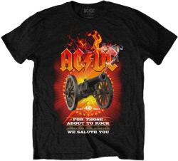 AC/DC Ing FTATR 40th Flaming Unisex Black L (ACDCTS96MB03)
