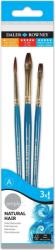 Daler-Rowney Simply Watercolour Brush Natural Ecsetkészlet 3 db (216910301)