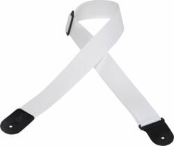 Levy's Single Tone Solid Colored Poly White Textil gitár heveder (M8POLY-WHT)