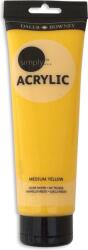 Daler-Rowney Simply Akril festék Medium Yellow 250 ml 1 db (126250684)