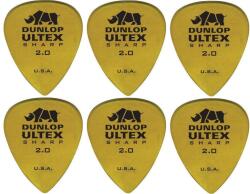 Dunlop Ultex Sharp 2mm 6 Pană (433R200-6PACK-SET)