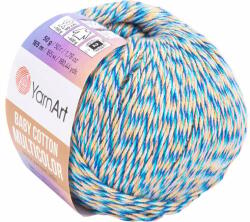 YARNART Baby Cotton Multicolor 5211 Blue Yellow Kötőfonal (Baby Cotton Multicolor 5211)