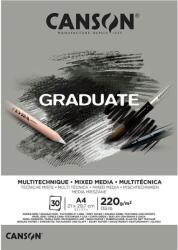 Canson Pad Graduate Mixed Media Vázlatfüzet A4 220 g Grey (C400110371)