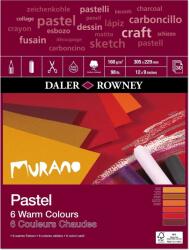 Daler-Rowney Murano Pastel Paper Vázlatfüzet 30, 5 x 22, 9 cm 160 g Warm Colours (438033209)