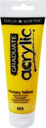 Daler-Rowney Graduate Akril festék Primary Yellow 120 ml 1 db (123120603)
