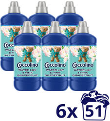 Coccolino Water Lily&Pink Grapefruit öblítőkoncentrátum (6x1275 ml) + AJÁNDÉK szárítókendő