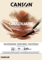 Canson Pad Graduate Mixed Media Vázlatfüzet A4 220 g Natural (C400110368)