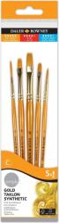 Daler-Rowney Simply Acrylic Brush Gold Taklon Synthetic Ecsetkészlet 5 db (216920501)