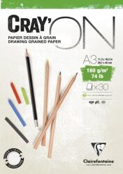 Clairefontaine Cray'On Glued Pad Vázlatfüzet A3 160 g (975028C)