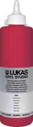 LUKAS Cryl Studio Plastic Bottle Akril festék Carmine 500 ml 1 db (746610500)