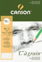 Canson Pad Càgrain Vázlatfüzet A5 125 g White (C400060608)