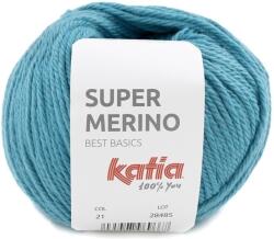Katia Super Merino 21 Water Blue Kötőfonal (SM 21)