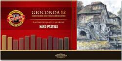 KOH-I-NOOR Gioconda Hard Pastels Set de pasteluri uscate Browns 12 buc (8122012002BR)