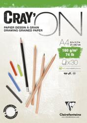 Clairefontaine Cray'On Glued Pad Vázlatfüzet 30 A4 160 g (975027C)