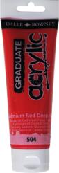 Daler-Rowney Graduate Akril festék Cadmium Red Deep Hue 120 ml 1 db (123120504)