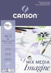 Canson Pad Imagine Vázlatfüzet A5 200 g White (C200006009)