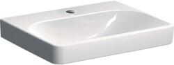 Geberit Smyle Square - Mosdókagyló 600x480 mm, túlfolyó nélkül, csapfurattal, fehér színben 501.732. 00.1 (501.732.00.1)