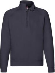 Fruit of the Loom Unisex felnőtt prémium negyedcipzáras Raglan melegítőfelső 4XL kék