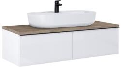 AREZZO design design MONTEREY 120 cm-es alsószekrény 2 fiókkal Mf. fehér színben AR-169441 (AR-169441)