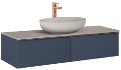 AREZZO design design MONTEREY 120 cm-es alsószekrény 2 fiókkal matt kék színben AR-169467 (AR-169467)