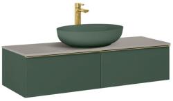 AREZZO design design MONTEREY 120 cm-es alsószekrény 2 fiókkal matt zöld színben AR-169468 (AR-169468)