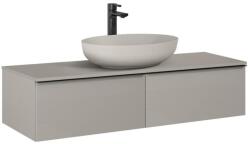 AREZZO design design MONTEREY 120 cm-es alsószekrény 2 fiókkal matt beige színben AR-169469 (AR-169469)