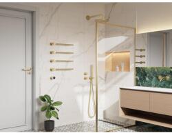 AREZZO design design TUBELINE elektromos törölközőszárító radiátor, szálcsiszolt arany AR-TL45100BG (AR-TL45100BG)