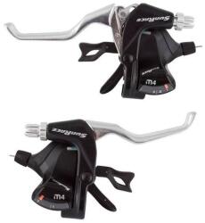 Sunrace STM406 fék-váltókar szett (bal és jobb), 3x7s, fekete