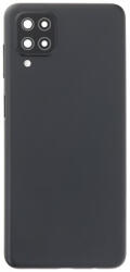 Samsung A125 Galaxy A12, A127 Galaxy A12 Nacho, A12s akkufedél (hátlap) kamera lencsével, fekete (EU verzió, OEM)