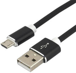 everActive USBA 2.0-micro USB 1, 5m kábel 2, 4A fekete 480Mbps-ig szilikon gyors