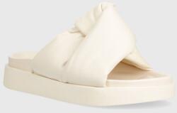 Inuikii bőr papucs Soft Crossed bézs, női, platformos, 70104-140 - bézs Női 37 - answear - 87 990 Ft