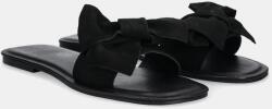 Answear Lab papucs velúrból fekete, női - fekete Női 40 - answear - 10 990 Ft