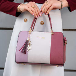 Dollcini Női Kézitáska - Elegáns PU Bőr, Cipzáras, Állítható Pánttal, Kézitáska és Crossbody Táska - Lila (546053)