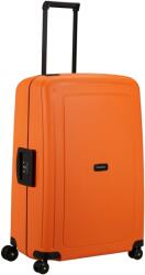Samsonite S'CURE négykerekű narancssárga csatos nagy bőrönd 75cm 49308-1953