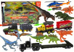 LeanToys Set de vehicule cu dinozauri 8 buc