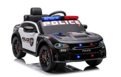 LeanToys Mașină electrică Dodge Black Police