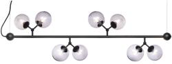 halo design Füstszürke üveg vízszintes függőlámpa Halo Design Atom 123 cm (HD-738793)