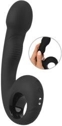 Black Velvets - G és P pont vibrátor (fekete) - erotikashow
