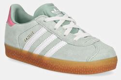 adidas Originals gyerek velúr sportcipő GAZELLE CF EL zöld, IH2782 - zöld 23.5