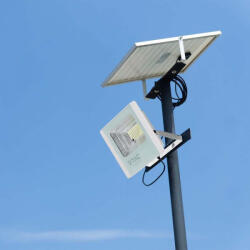 V-TAC 16W LED napelemes (SOLAR) reflektor távirányítóval 120° 6400K fehér házas - 10407