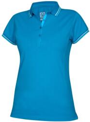 Ardon Tricou polo de damă FLORET - Albastră | XL (H6320/XL)